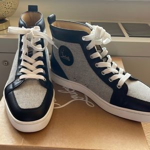 Louboutin Rantus Flat Hi Tops! Perfect Spring/Summer Sneaker!